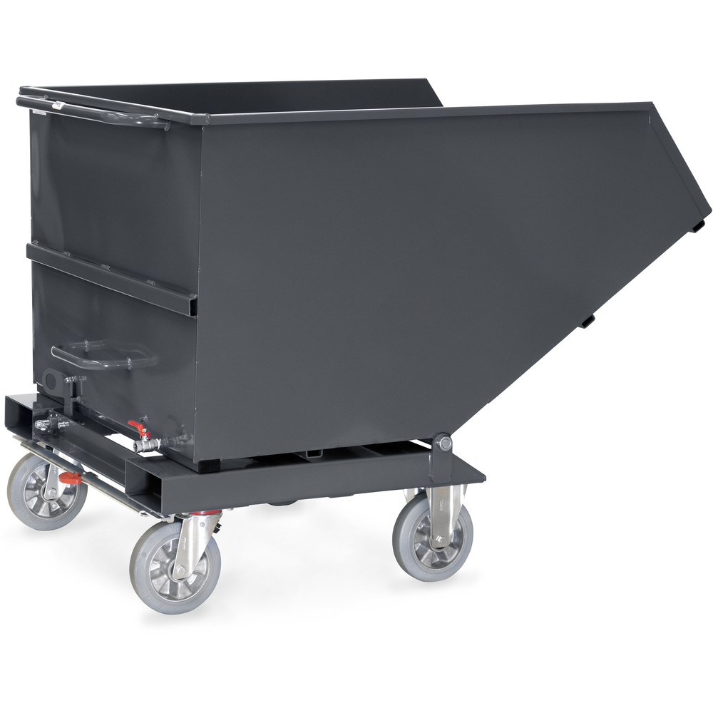 Fetra Muldenkipper 4704A-7016 mit ABLASSHAHN Kastenmaße 1.321 x 1044 x 735 mm