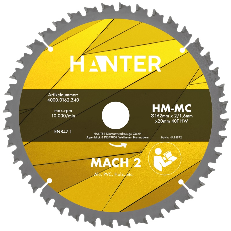 HM MC MACH 2 Ø 140 x 20 mm FWF Z40 Multicutter-Sägeblatt