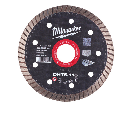 Milwaukee Diamanttrennscheibe DHTS 115 mm Hart, dünn, geschlossen