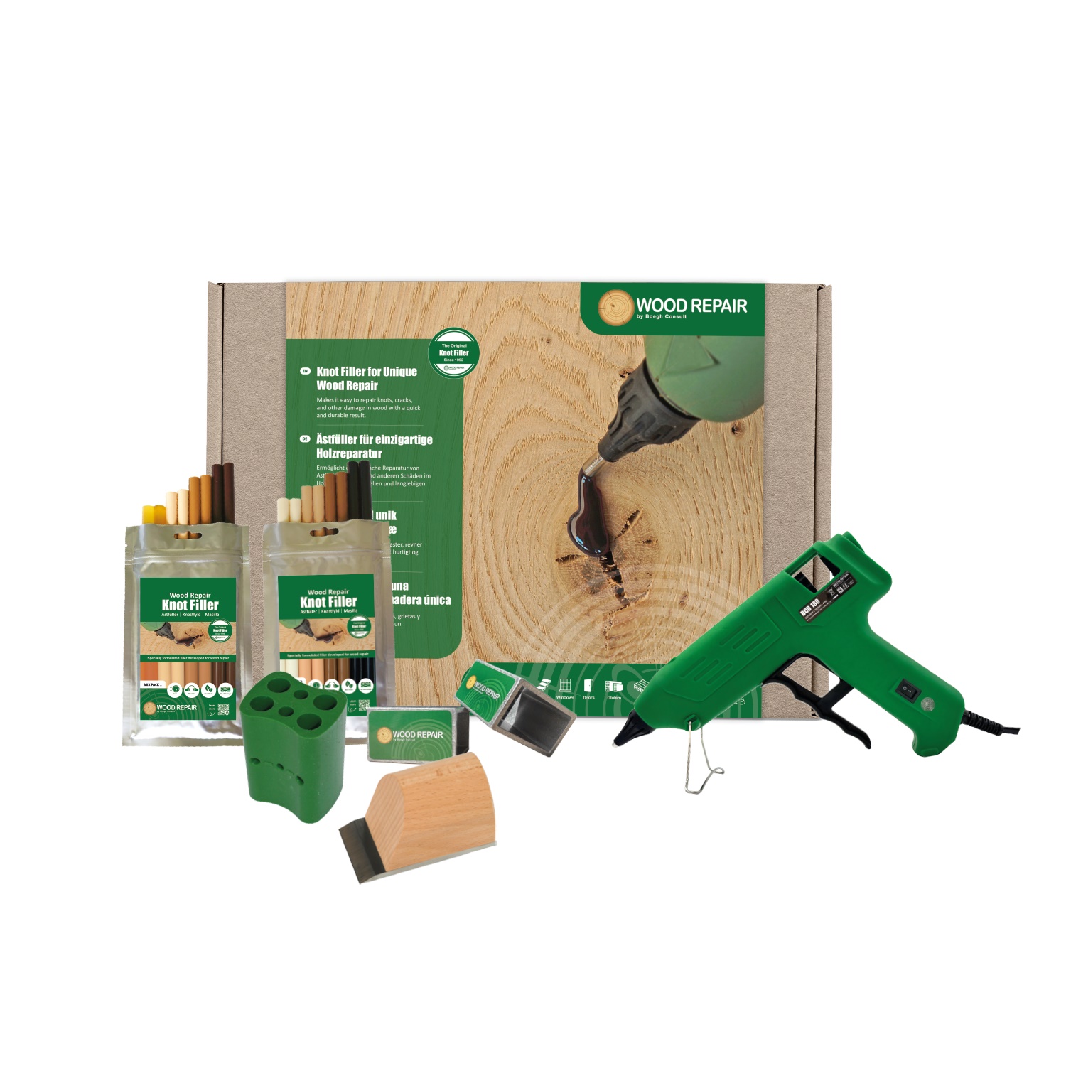 Wood Repair PLUS+ Satz BCD 180 + Zubehör Wood Repair PLUS+ Satz BCD 180 + Zubehör