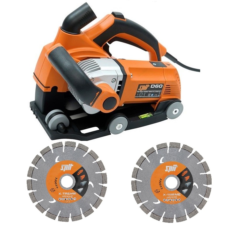 Spit Diamant-Schlitzsäge D60 inkl. 2 Trenn-Scheiben X-treme Universal Spit Diamant-Schlitzsäge D60 inkl. 2 Trenn-Scheiben X-treme Universal
