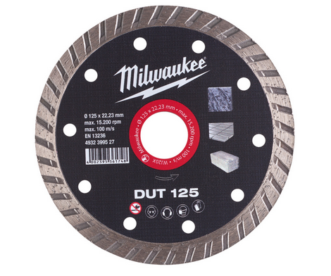 Milwaukee Diamanttrennscheibe DUT 125 mm Universal geschlossen