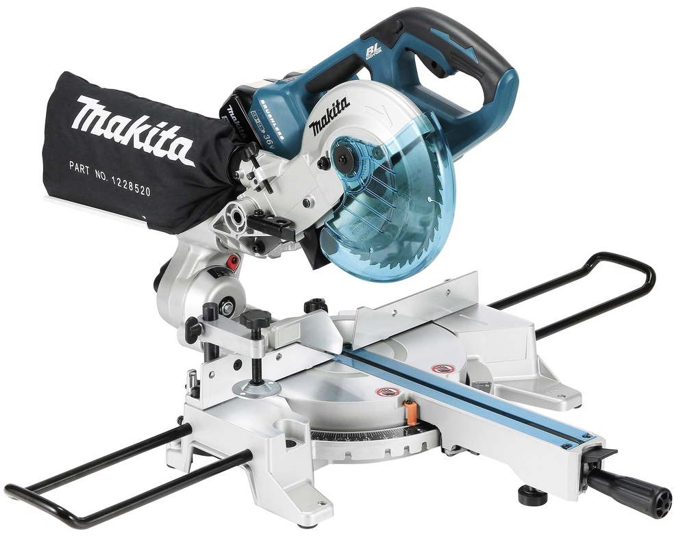 Makita Akku-Kapp- und Gehrungssäge 2x18 V (ohne