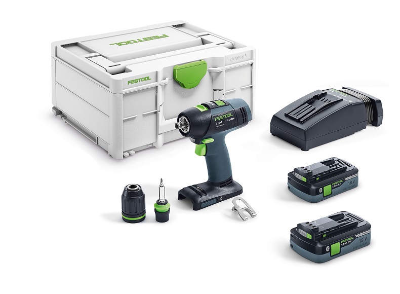 Festool Akku-Bohrschrauber T 18+3 HPC 4,0 I-Plus Festool Akku-Bohrschrauber T 18+3 HPC 4,0 I-Plus