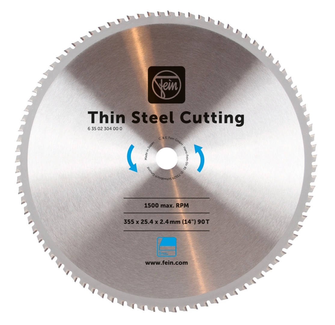 Fein Sägeblatt für Flachstahl 355 x 25,4 x 2,4 mm 90 Zähne Fein Sägeblatt für Flachstahl 355 x 25,4 x 2,4 mm 90 Zähne