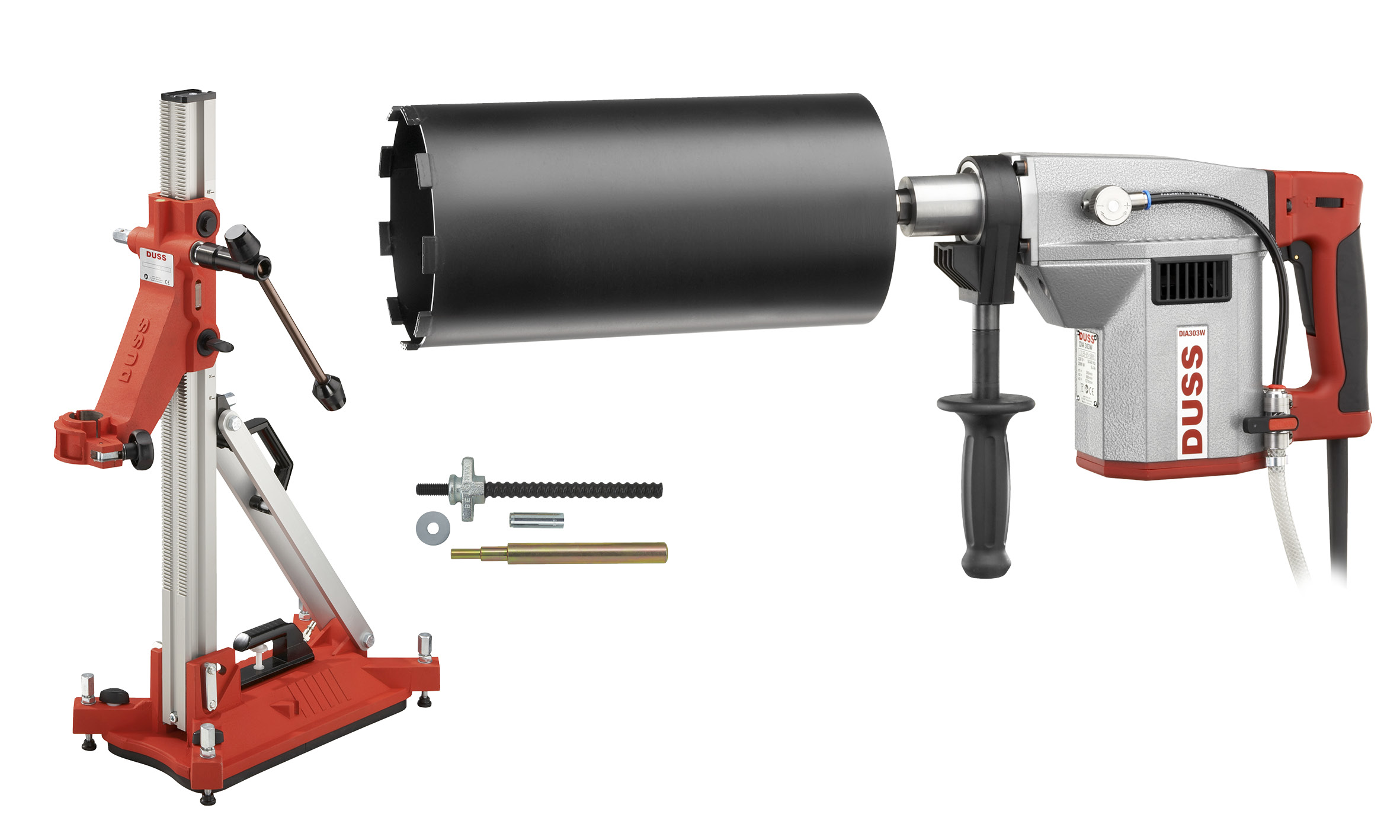 Duss Diamantbohrmaschine DIA303 W SET2 inkl. Bohrständer BS 160 & Befestigungsset BFS 2 Duss Diamantbohrmaschine DIA303 W SET2 inkl. Bohrständer BS 160 & Befestigungsset BFS 2