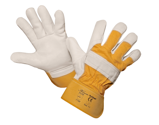 12spwPeaUQqt2HC Rindslederhandschuh Yelltor Gr. 11