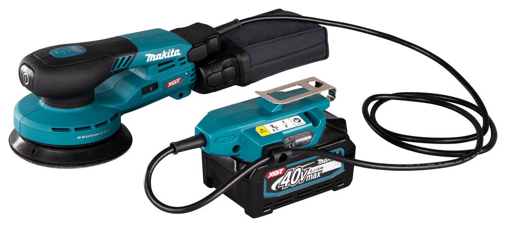 Makita Akku-Exzenterschleifer 40V max. / 125 mm ø Leerlauf-Oszillation 6.000 - 10.000 min?¹, Durchme