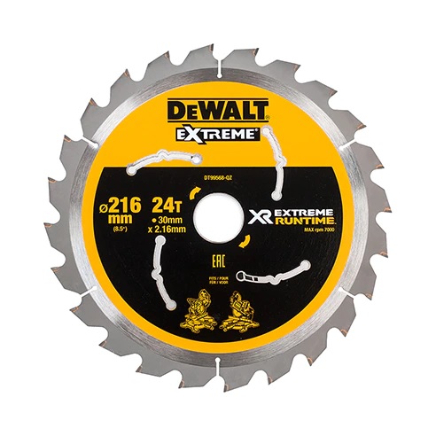 DeWalt XR Extreme Runtime Kreissägeblatt Akku 216/30mm 24WZ/FZ DT99568