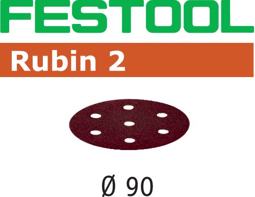 Festool Schleifscheibe STF D90/6 P180 RU2/50 Rubin 2