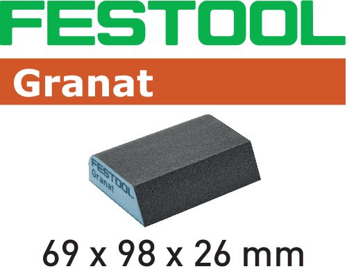 Festool Schleifblock 69x98x26 120 CO GR/6 Granat