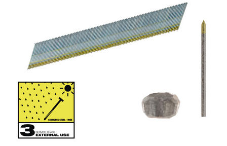 Milwaukee Stift-Nägel D-Kopf 15 Gauge für M18CN15GA & M18FN1 1,8 mm Edelstahl, 34°