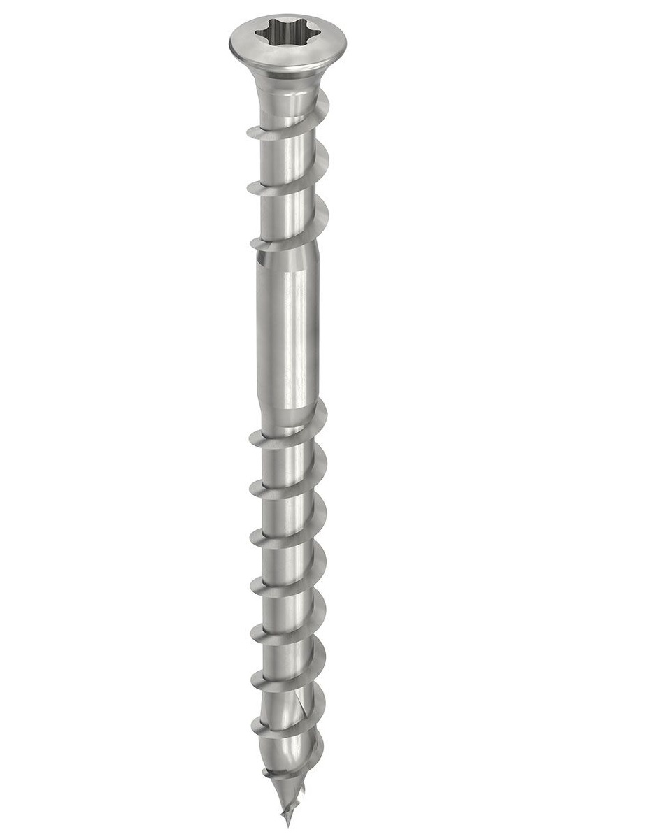 Terrassenbelagschraube A2 5x40 mit UK-Gewinde Torx Heco