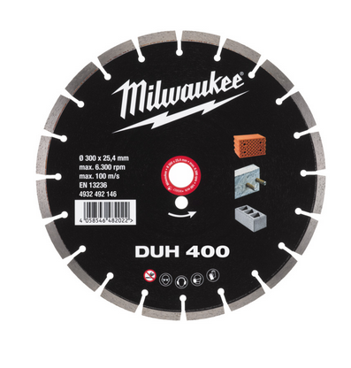 Milwaukee Diamanttrennscheibe DUH 300 mm für harte Materialien