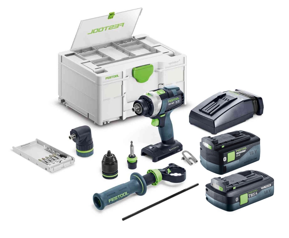Festool Akku-Schlagbohrschrauber QUADRIVE TPC 18/4 5,0/4,0 I-Set
