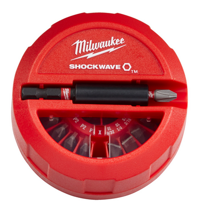 Milwaukee SHOCKWAVE Puck Set 15-tlg. SHOCKWAVE Bitset