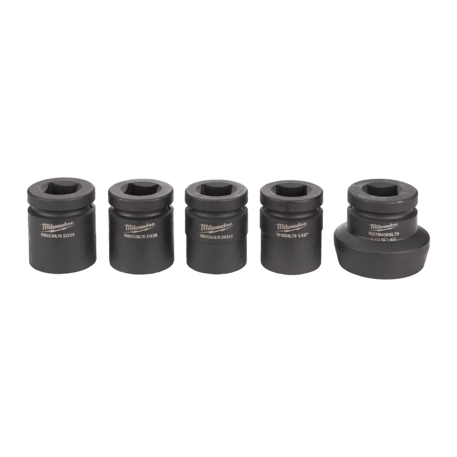 Milwaukee SHOCKWAVE Schlagnuss 1" Vierkant lang 21 x 24,5 mm