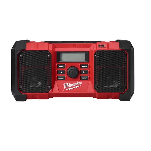 Milwaukee M18JSRDAB+-0 Netz-/Akku-Radio ohne Akku und ohne Ladegerät Milwaukee M18JSRDAB+-0 Netz-/Akku-Radio ohne Akku und ohne Ladegerät