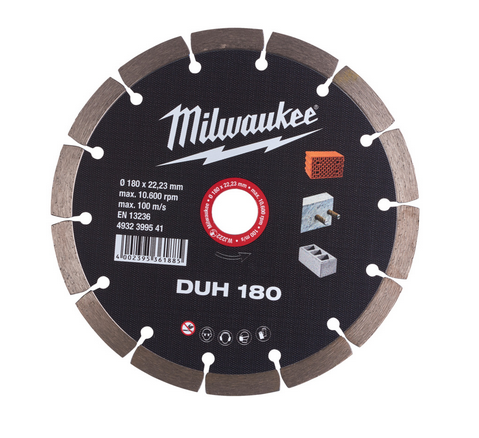 Milwaukee Diamanttrennscheibe DUH 180 mm für harte Materialien