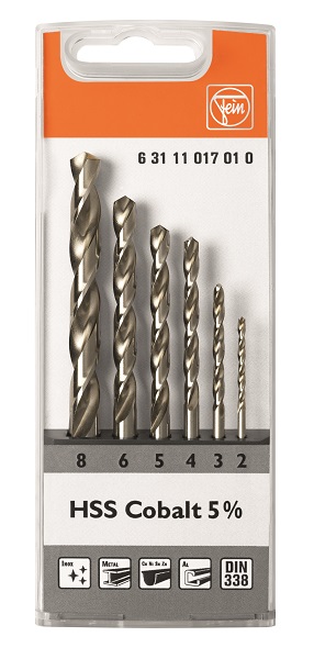 Fein Spiralbohrer Set HSS Cobalt 5 % Fein Spiralbohrer Set HSS Cobalt 5 %
