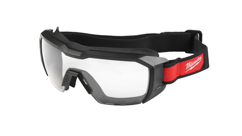 Milwaukee Niedrig-Profil-Vollsichtschutzbrille belüftet klar