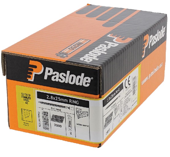 ITW_Paslode_Spit_Haubold_Paslode_Impulse_Pack_2000_2_2_8x25_gerillt_A2_fuer_IM200_32_Hafte_141176 Paslode Impulse Pack 2000/2 2,8x25 gerillt/A2 für IM200/32 Hafte 141176
