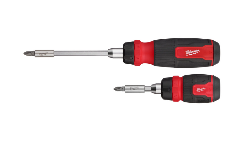 Milwaukee Multi-Bit S6chraubendreher mit Ratschenfunktion Set 14 in 1 und 8 in 1 Stubby Milwaukee Multi-Bit S6chraubendreher mit Ratschenfunktion Set 14 in 1 und 8 in 1 Stubby