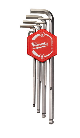 Milwaukee Innensechskantschlüssel-Satz metrisch 9-teilig: 1.5, 2, 2.5, 3, 4, 5, 6, 8, 10 mm