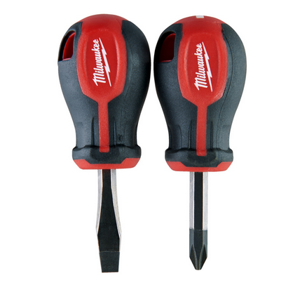 Milwaukee Schraubendreher Tri-Lobe Stubby 2-teiliges Set PZ/SL Milwaukee Schraubendreher Tri-Lobe Stubby 2-teiliges Set PZ/SL