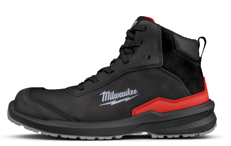 Milwaukee FLEXTRED S3S Sicherheits-Schnürstiefel Leder schwarz Größe 36 - 48