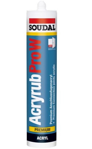 Acryl weiß ACRYRUB PRO W 310ml Kartusche SOUDAL
