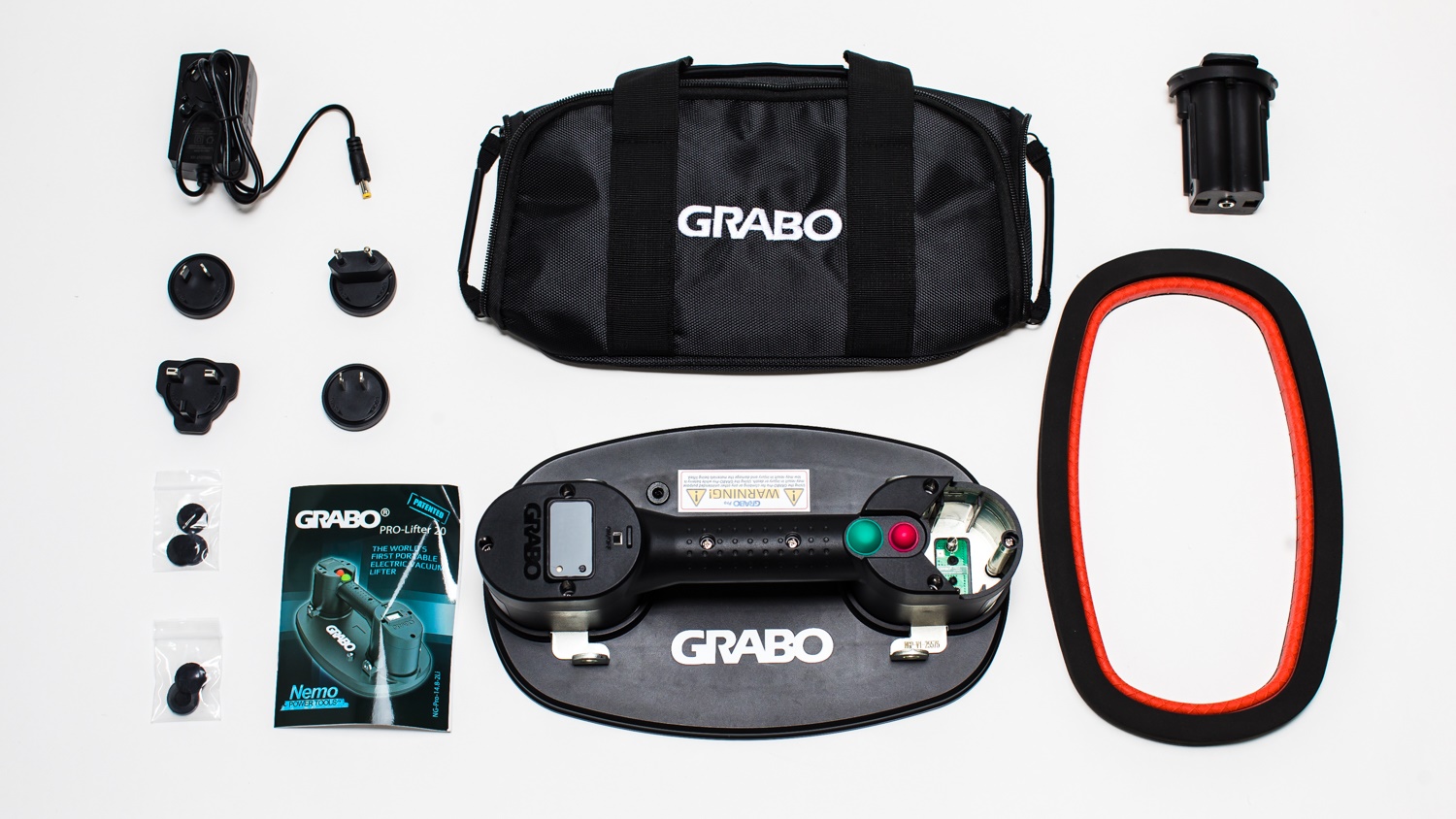 GRABO Nemo PRO Vakuum-Saugheber mit Tasche GRABO Nemo PRO Vakuum-Saugheber mit Tasche