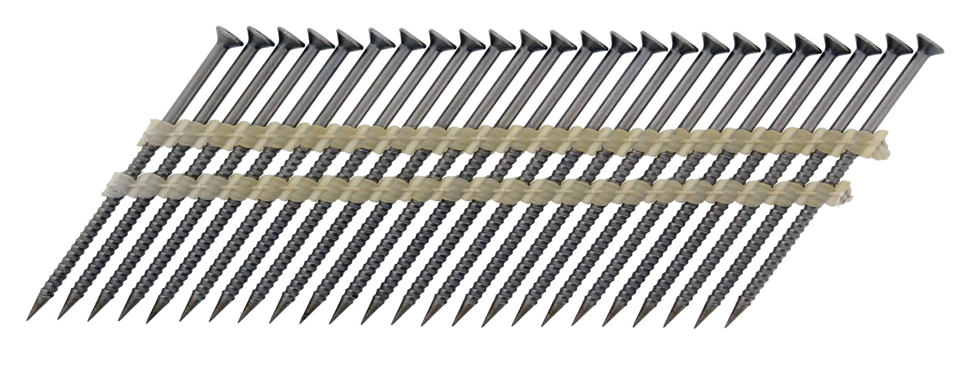 Nagelschrauben ø2,8/3,2x50 34° plastgebunden, Edelstahl A2 + Fuel Cell