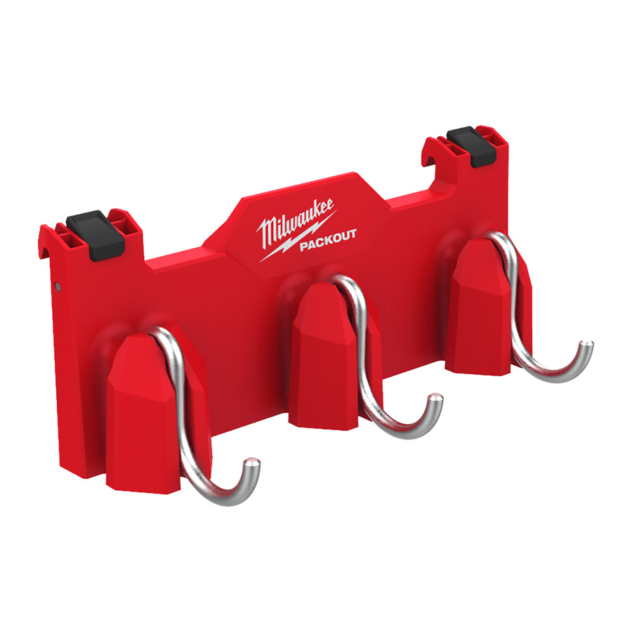 Milwaukee PACKOUT Seitenhalterung mit 3 Haken für PACKOUT Koffer
