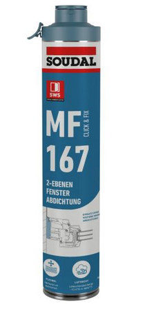 wetrw4gtehzmnjgftzj Soudal MF 167 Click&Fix 2-Ebenen Fenster Abdichtung 750ml