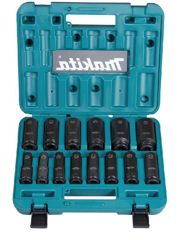 Makita-Schlagnuss-Set 14-tlg. 1/2" E-16586