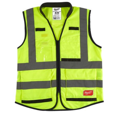 Milwaukee Premium Warnschutzweste gelb Größe L/XL Milwaukee Premium Warnschutzweste gelb Größe L/XL