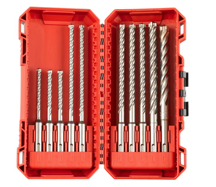 Milwaukee Hammerbohrerkassette MX4 (10-tlg)