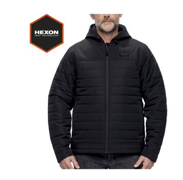 Milwaukee M12 HPJBL3-0 12 V Akku-Heiz-Steppjacke Herren schwarz, ohne Akk
