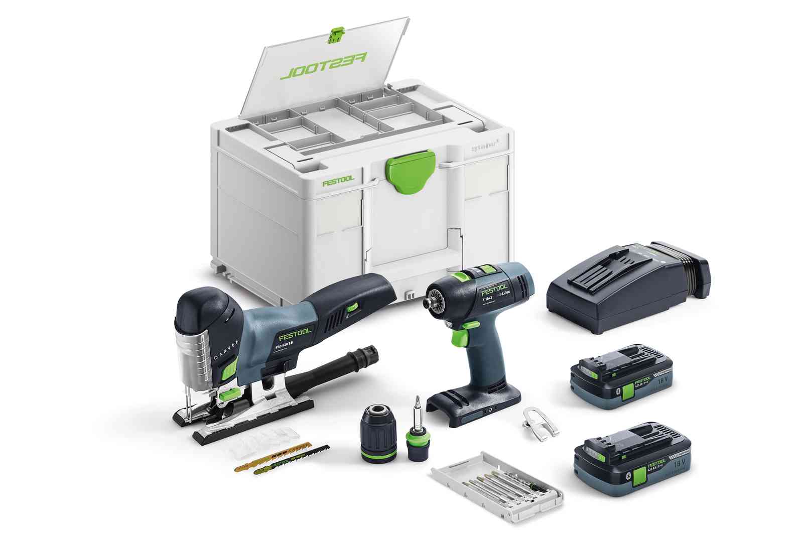 Festool  Montageset Akku T 18+3/PSC 420 HPC I-Set Festool  Montageset Akku T 18+3/PSC 420 HPC I-Set