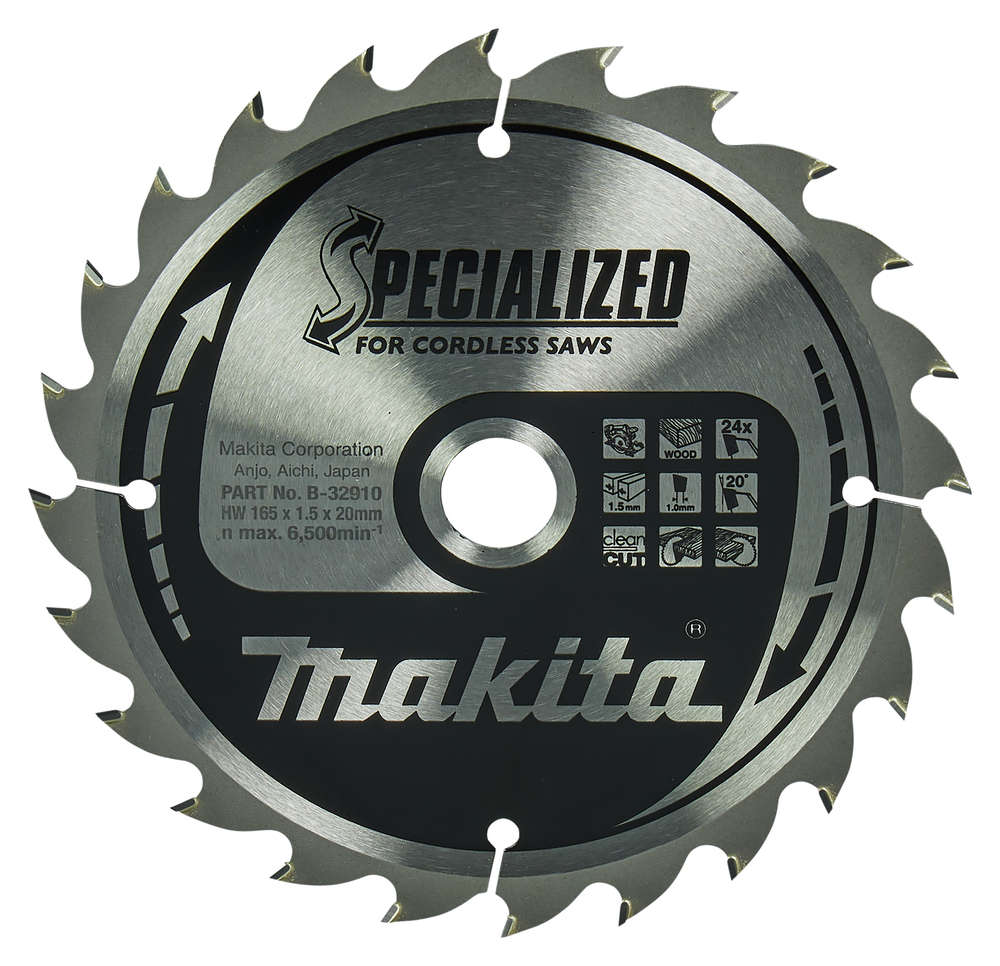 Makita Sägeblatt für Akkusäge 165x1,5x20 Z24 B-32910