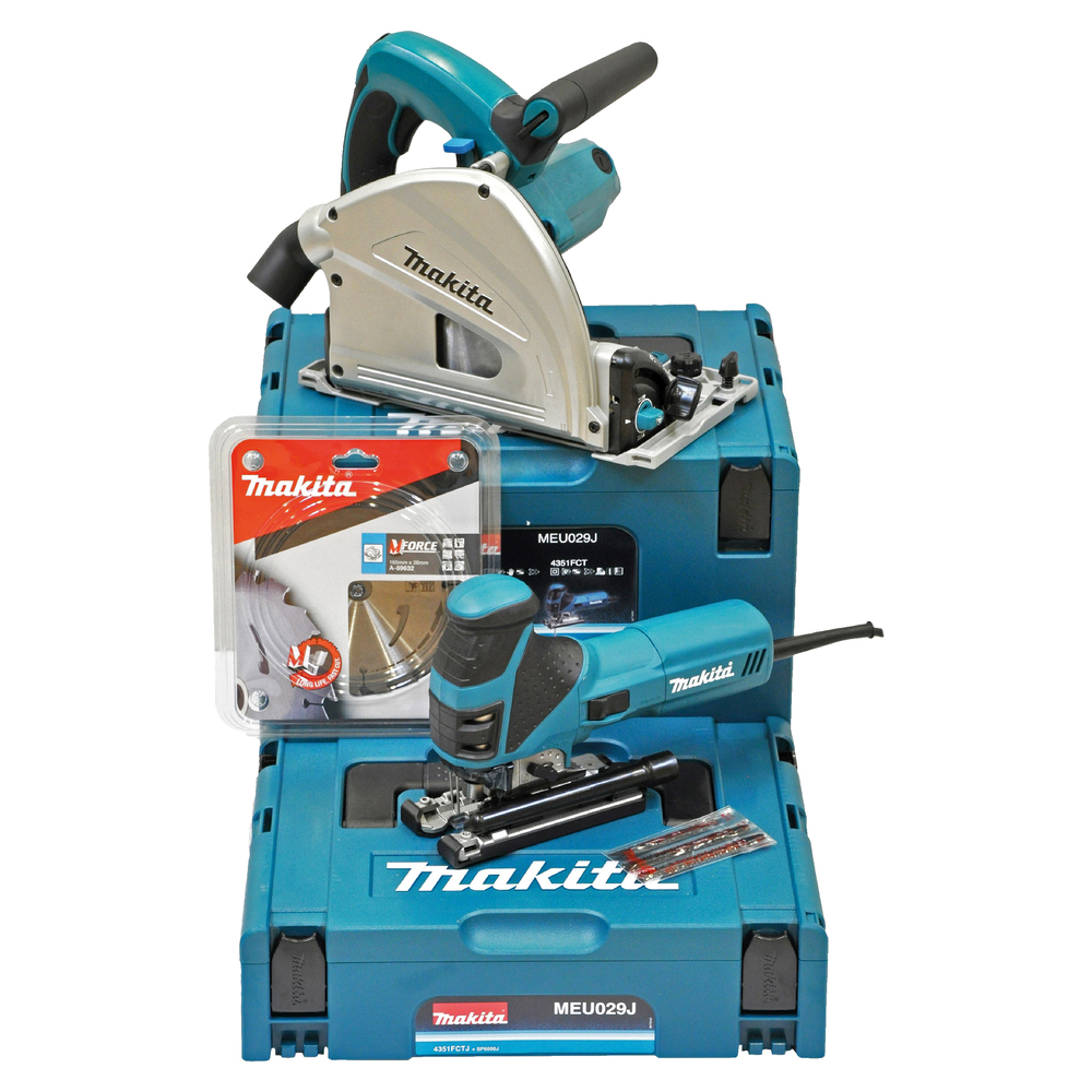 Makita MEU029J SP6000J Tauchsäge + 4351FCTJ Stichsäge