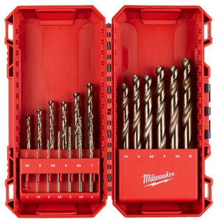 Milwaukee HSS-G RED COBALT Metallbohrer HSS-G Co 19-tlg. Set in PACKOUT kompatibler Kassette