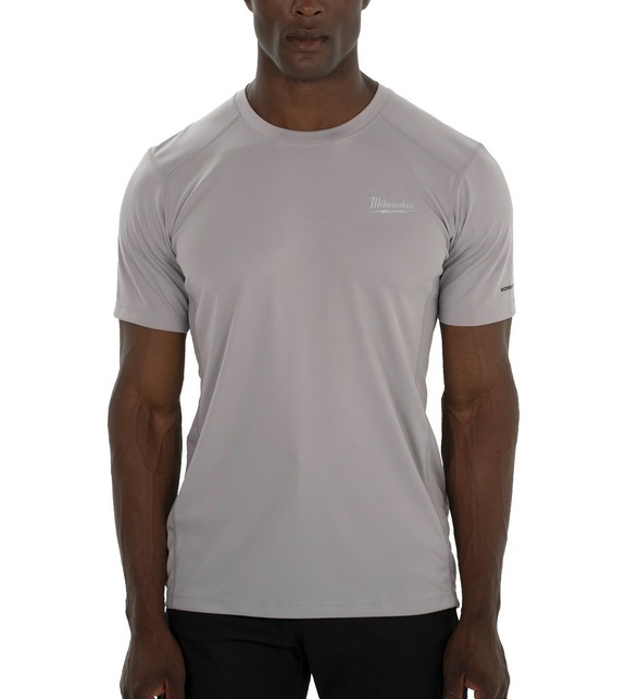 Milwaukee Funktions-T-Shirt kurzärmlig WWSSG-S grau mit UV-Schutz