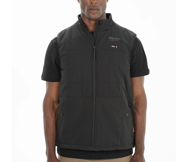 Milwaukke (L) 12 V Akku-Heiz-Steppweste Herren schwarz M12HPVBL2-0, ohne Akku u. Ladegerät