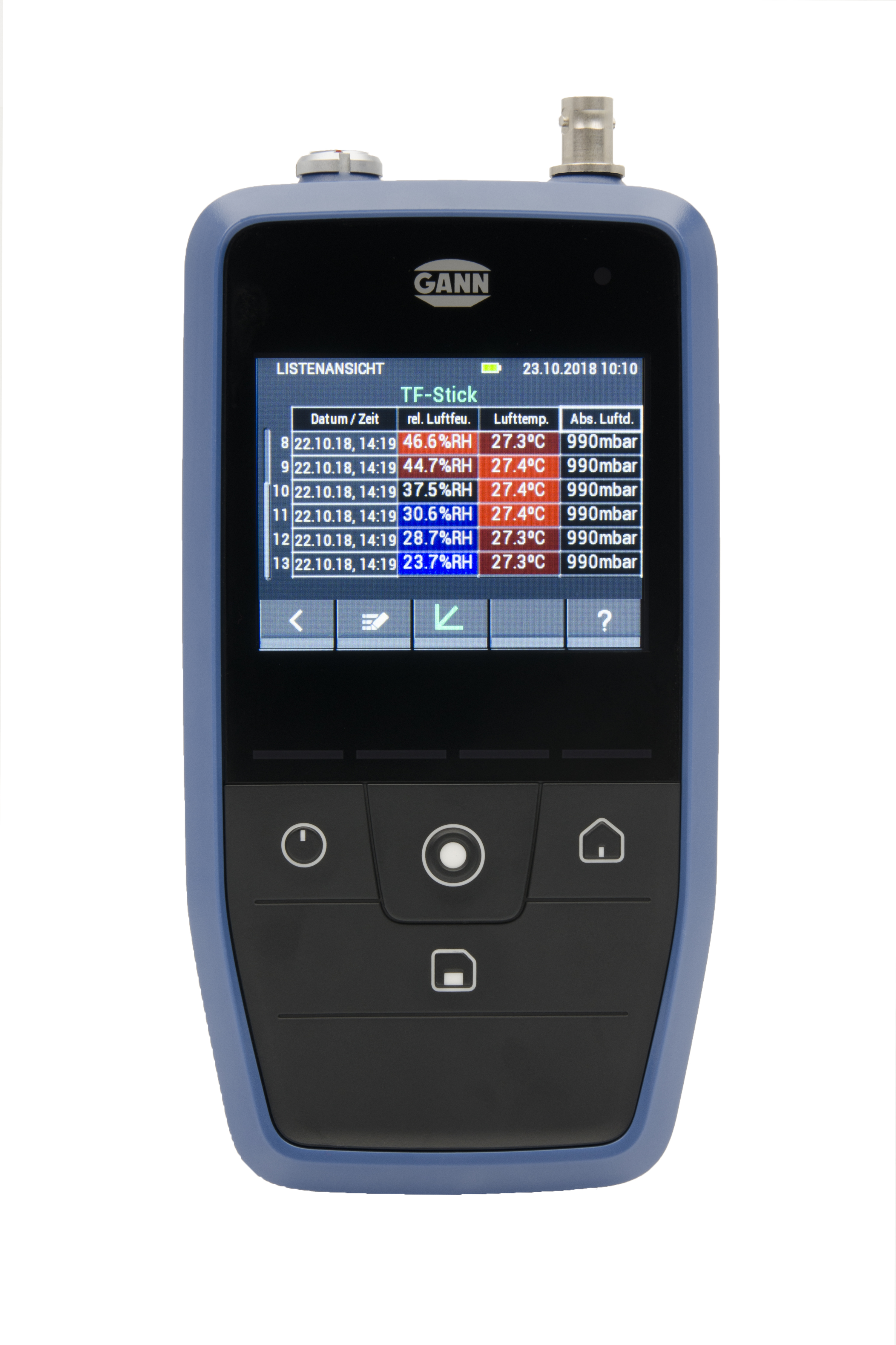 Gann Hydromette CH 17 Basis SET 5 mit Luftgeschwindigkeitselektrode LG-25 BL, TF-Stick 16 K-25 M 300