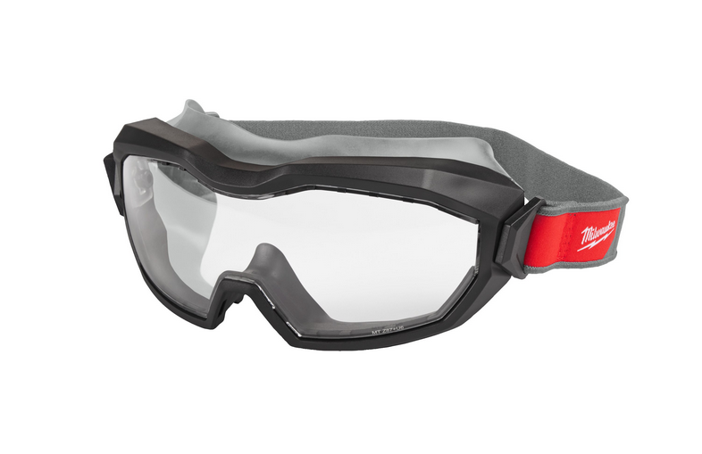 Milwaukee Hoch-Profil-Vollsichtschutzbrille unbelüftet klar