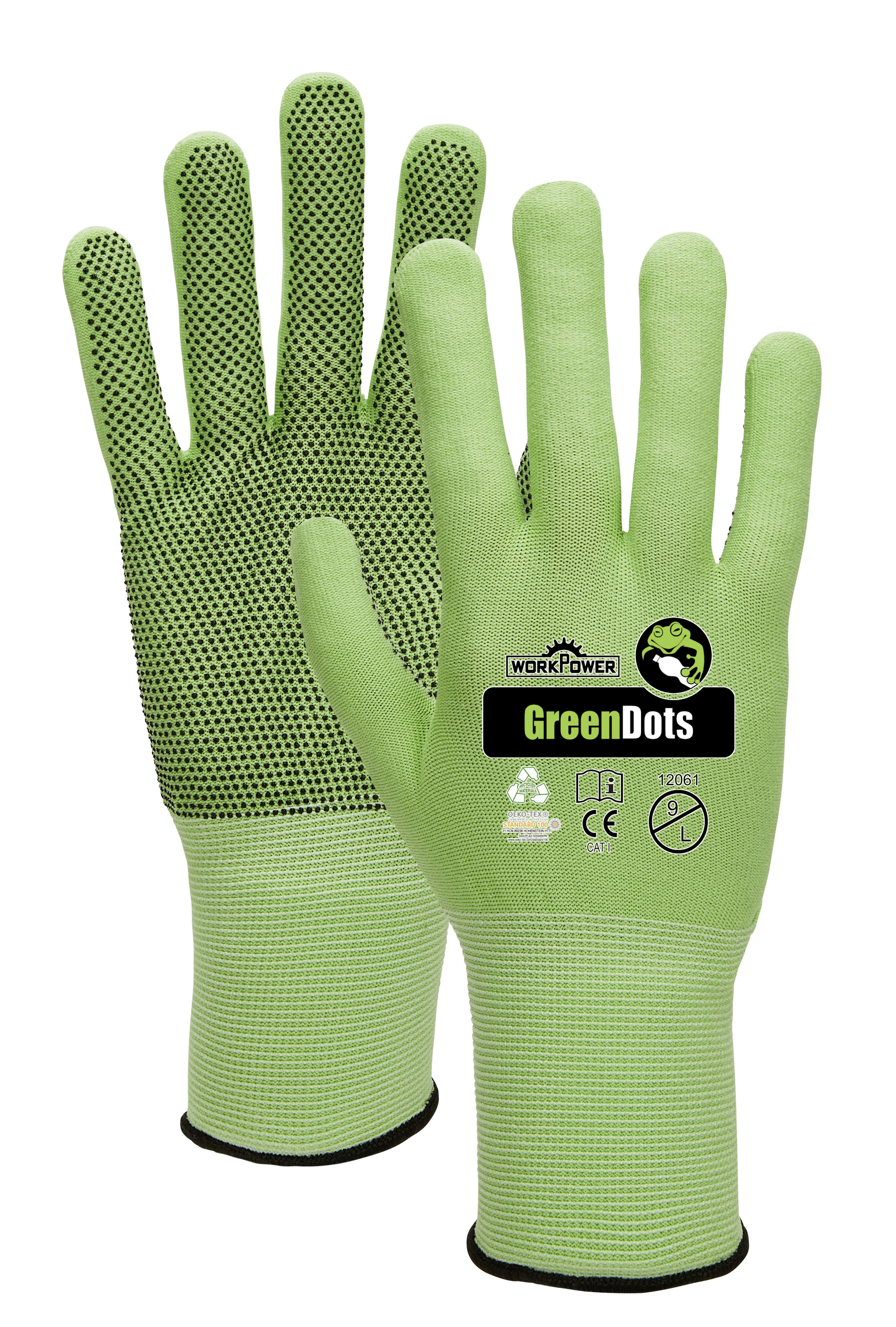 588a6c181e3150df051932614bd41e68 Gartenhandschuh Green Dots