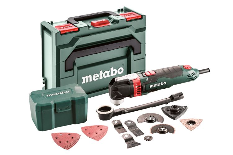 Metabo Multitool MT 400 Quick Set (601406700); für Holz Fliesen; metaBOX 145