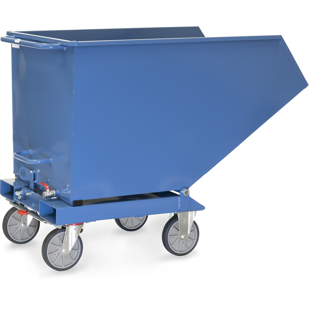Fetra Muldenkipper 4703A mit ABLASSHAHN Kastenmaße 1.321 x 794 x 735 mm